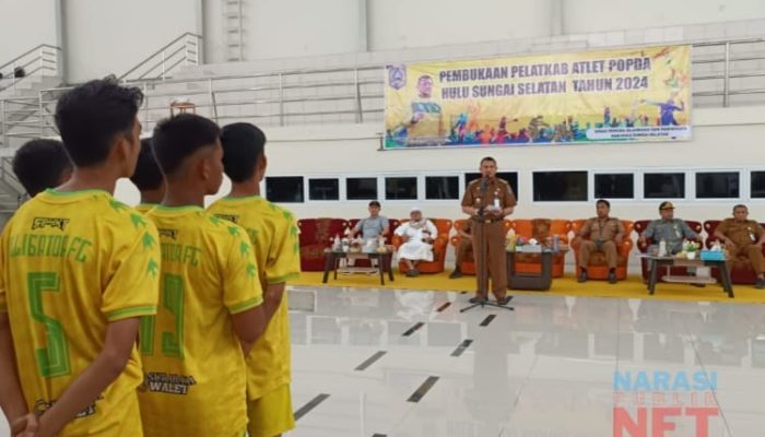 Diikuti 151 Atlet, Pj Bupati Hermansyah Buka Pelatkab Popda HSS 2024