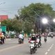 Suasana lalu lintas di lokasi ETLE Jalan A Yani Simpang Kompi Kandangan.