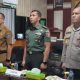 Sekda HSS, Muhammad Noor bersama Dandim 1003 HSS, Letkol Inf Bayu Oktavianto Subidyo dan Kapolres HSS, AKBP Leo Martin Pasaribu ikuti Komsos aparat pemerintah tingkat pusat.