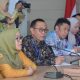 Sekda HSS, Muhammad Noor saat pimpin rakor rencana relokasi pembangunan Puskesmas Bajayau.