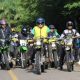 Pj Bupati HSS, Hermansyah pimpin rombongan Turkam De Loksado dengan menggunakan motor trail.