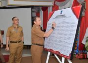 Cegah Korupsi, Jajaran Pejabat Pemkab HSS Tandatangani Komitmen Bersama