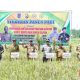 Pj Bupati HSS Hermansyah beserta Forkopimda ikuti panen raya di Desa Hariti, Kecamatan Sungai Raya.
