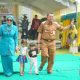 Pj Bupati HSS, Hermansyah saat menghadiri pembukaan Festival P5 di SMAN 1 Kandangan