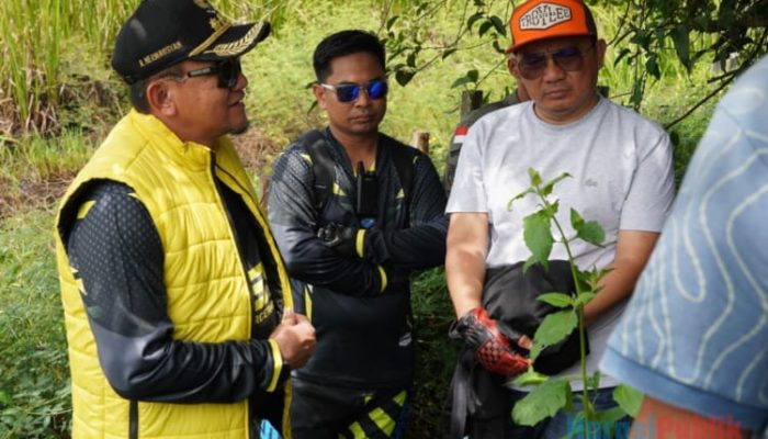 Pj Bupati HSS dan Kadis PUPR Kalsel Tinjau Lokasi Rencana Pembangunan Jalan Nagara-Margasari
