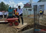 Pj Bupati HSS Letakkan Batu Pertama Pembangunan Gedung Depo Arsip
