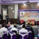 Sekda HSS, Muhammad Noor saat membuka pertemuan dan talk show stunting, di Aula RSUD Brigjen Hasan Basry Kandangan.