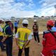 CEO PS Barito Putera, Hasnuryadi Sulaiman saat berada di Stadion Demang Lehman, Martapura.