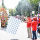 Pj Bupati HSS, Endri beserta istri melepas peserta pawai karnaval HUT Kemerdekaan RI.