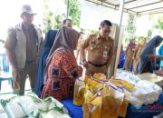 Pastikan Berjalan Lancar, Pj Bupati dan Ketua TP PKK HSS Pantau Pelaksanaan Pasar Murah di Desa Bariang