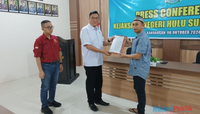 Mencuri Handphone di ATM, “Capung” Dibebaskan Kejari HSS Lewat Restorative Justice