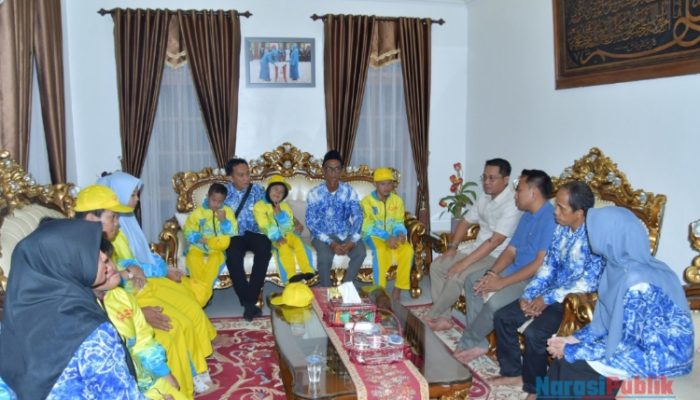 Ikuti Kompetisi Down Syndrome, Delapan Atlet Disabilitas Silaturahmi Bersama Pj Bupati HSS