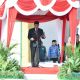 Pj Bupati HSS, Endri saat memimpin upacara peringatan Hari Kesaktian Pancasila, di Lapangan Lambung Mangkurat, Kandangan. (Foto : Prokopim HSS)