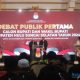 Suasana debat publik pertama Pilkada HSS tahun 2024. (Foto : narasipublik)