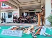 Musnahkan Barbuk, Pj Bupati HSS Apresiasi Kinerja Penegak Hukum