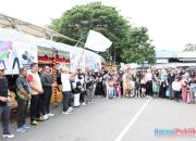 Meriahkan Harjad Ke-74, Ribuan Warga HSS Ikuti Jalan Sehat Bersama Pj Bupati Endri