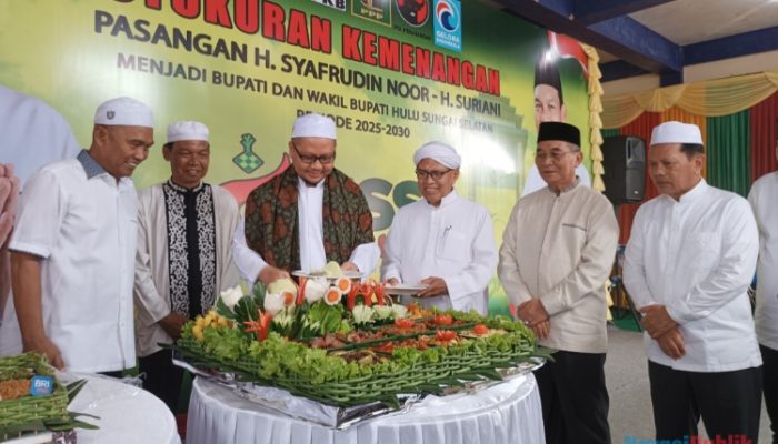 Syukuran Kemenangan, Udin Anshar Ucapkan Terima Kasih Untuk Warga HSS