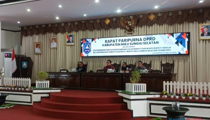 DPRD HSS Resmi Umumkan Penetapan Bupati dan Wakil Bupati Terpilih Periode 2025-2030