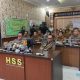 Sekda HSS, Muhammad Noor dan Kapolres HSS, AKBP Muhammad Yakin Rusdi saat mengikuti Rakor bersama Kemtan RI dan Irwasum Polri. (Foto : Narasi Publik)