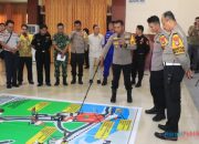 Jelang Haul Ke-1 Guru Danau, Polres HSU Gelar Tactical Floor Game