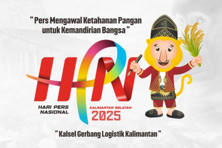 Logo Hari Pers Nasional (HPN) 2025 Kalimantan Selatan (Kalsel).