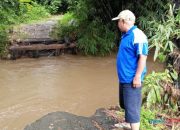 Diguyur Hujan Deras, Jembatan Penghubung di Desa Hamak Utara HSS Hilang Terseret Arus