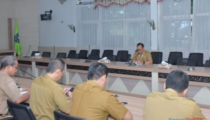 Antisipasi Resiko Bencana, Pemkab HSS Gelar Rapat Terbatas Bersama Instansi Terkait