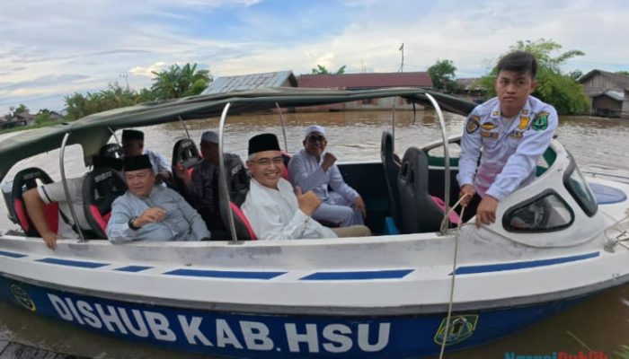 Penuh Kekhusyukan, Bupati dan Wakil Bupati HSU Terpilih Ikuti Acara Haul Guru Danau