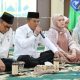 Pj Bupati HSS, Endri saat memberikan sambutan di acara peringatan Isra Mi'raj Nabi Muhammad SAW yang digelar oleh TP PKK HSS. (Foto : Prokopim HSS)
