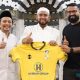 CEO PS Barito Putera, Hasnuryadi Sulaiman memperkenalkan Fransisco Torres sebagai Asisten Pelatih baru yang disaksikan langsung oleh Ketua Dewan Penasehat Barito Putera, Habib Syech Abdul Qodir.