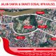 Rute acara jalan sehat dalam rangkaian peringatan HPN 2025 di Kalsel. (Foto : Istimewa)