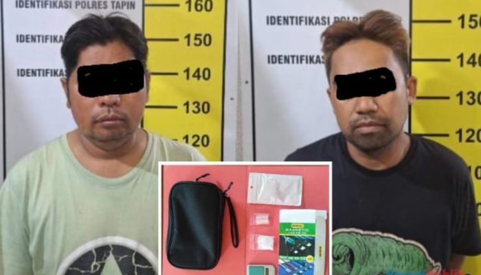 Dua Pria Asal HST Diringkus, Satnarkoba Polres Tapin Gagalkan Peredaran Narkoba Antar Kabupaten