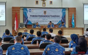 Kepala Dinas Pendidikan dan Kebudayaan Kalsel, Muhammadun saat menghadiri Forum Perangkat Daerah 2025. (Foto : MC Kalsel)
