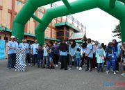 Wabup HSS Buka dan Hadiri Kegiatan Jalan Sehat Telkomsel