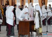 Dilantik Sebagai Ketua Dekranasda HSS, Hj Tata Komitmen Kembangkan Potensi Industri Kerajinan Daerah