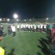 Hasnuryadi Sulaiman memberikan motivasi kepada para pemain pada saat latihan bersama antara PS Barito Putera dengan Persenus Nusantara. (Foto : Narasi Publik)