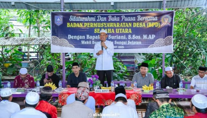 Jalin Sinergi dan Kebersamaan, Wabup HSS Buka Puasa Bersama BPD Se-Kecamatan Daha