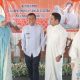 Bupati HSS, Syafrudin Noor beserta istri saat menghadiri halal bihalal dan open house IdulFitri 1446 Hijriah Ketua DPRD HSS, Akhmad Fahmi. (Foto : Diskominfo HSS)
