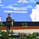 Wakil Gubernur (Wagub) Kalsel, Hasnuryadi Sulaiman saat memberikan sambutan di acara Halal Bihalal HIPMI Kalsel. (Foto : Narasi Publik)