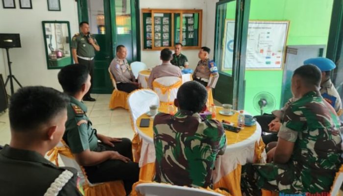 Perkuat Sinergitas TNI-Polri, Subdenpom VI/2-1 Kandangan Gelar Coffee Morning