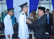 Lantik Tiga Kades PAW, Bupati HSS Ingatkan Pentingnya Komunikasi dan Transparansi Pengelolaan Anggaran