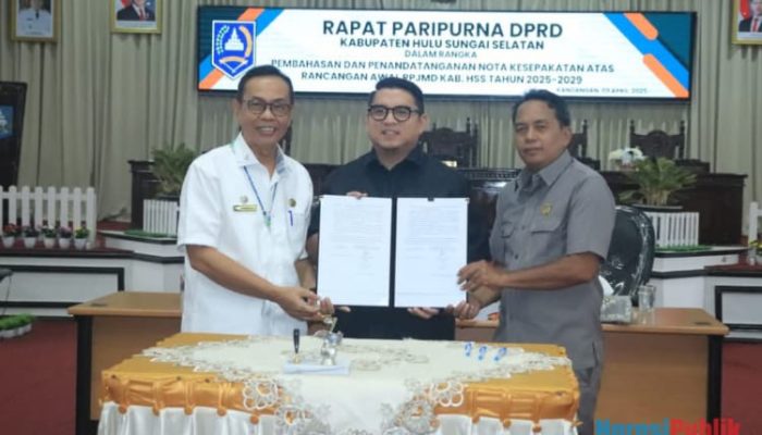 Pemkab dan DPRD HSS Sepakati Rancangan Awal RPJMD 2025-2029