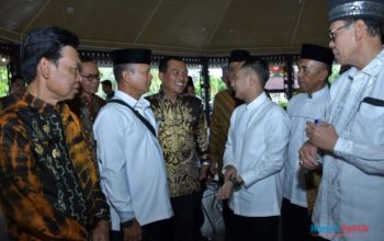 Bupati HSS, Syafrudin Noor saat menghadiri Halal bihalal bersama KW HSS, di Kota Palangkaraya. (Foto : Diskominfo HSS)