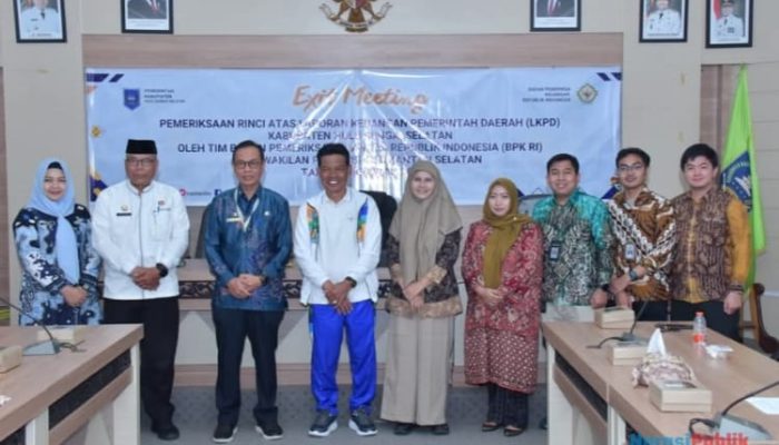 Exit Meeting Bersama BPK RI Kalsel, Pemkab HSS Siap Tindaklanjuti Hasil Pemeriksaan