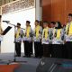 Bupati Tapin, H. Yamani saat mengukuhkan kepengurusan PGRI Kabupaten Tapin masa bakti XXII periode 2025-2030. (Foto : Prokopim Tapin)