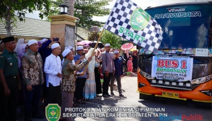 Lepas JCH Kloter 15, Bupati Tapin Titip Doa dan Pesan Kepada Jamaah