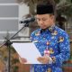 Bupati Tapin, H. Yamani menyampaikan amanatnya pada saat apel peringatan Hari Lahir Pancasila. (Foto : Istimewa)