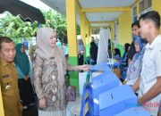 Jelang Lomba Tingkat Provinsi, Bupati HSS Tinjau Kesiapan Posyandu ILP Kamboja Desa Karasikan