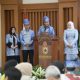 Bupati HSS Syafrudin Noor saat memberi sambutan pada acara halal bihalal IKK BJB-MTP. (Foto : Diskominfo HSS)