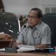 Ketua Bapemperda DPRD HSS, Bustami saat memimpin rapat koordinasi bersama pihak eksekutif. (Foto : Istimewa)